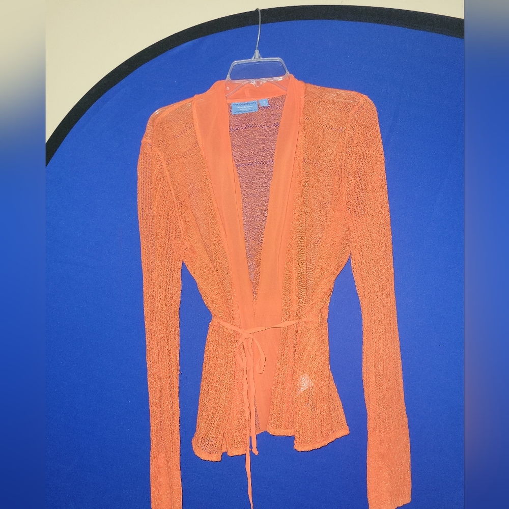 Simply Vera lightweight orange sweater
